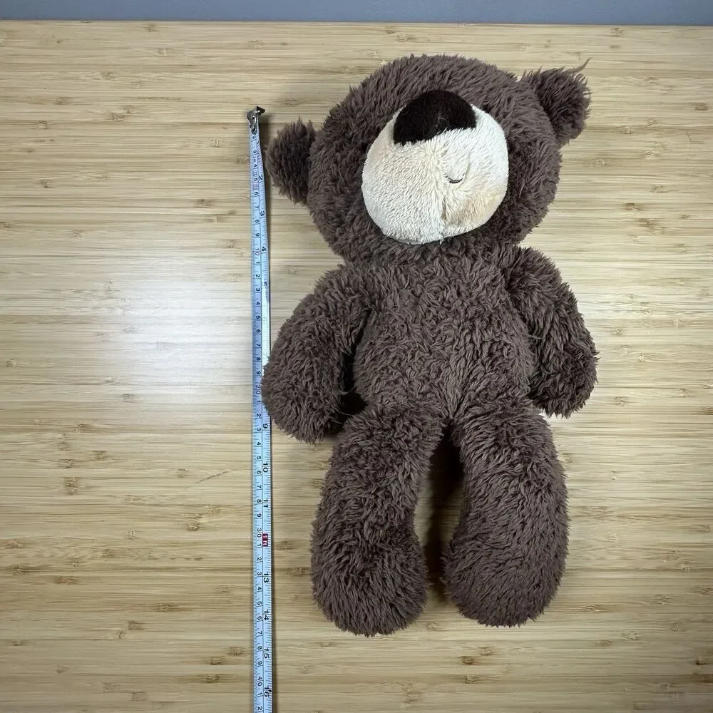 Gund Fuzzy Chocolate Brown Teddy Bear Plush 14